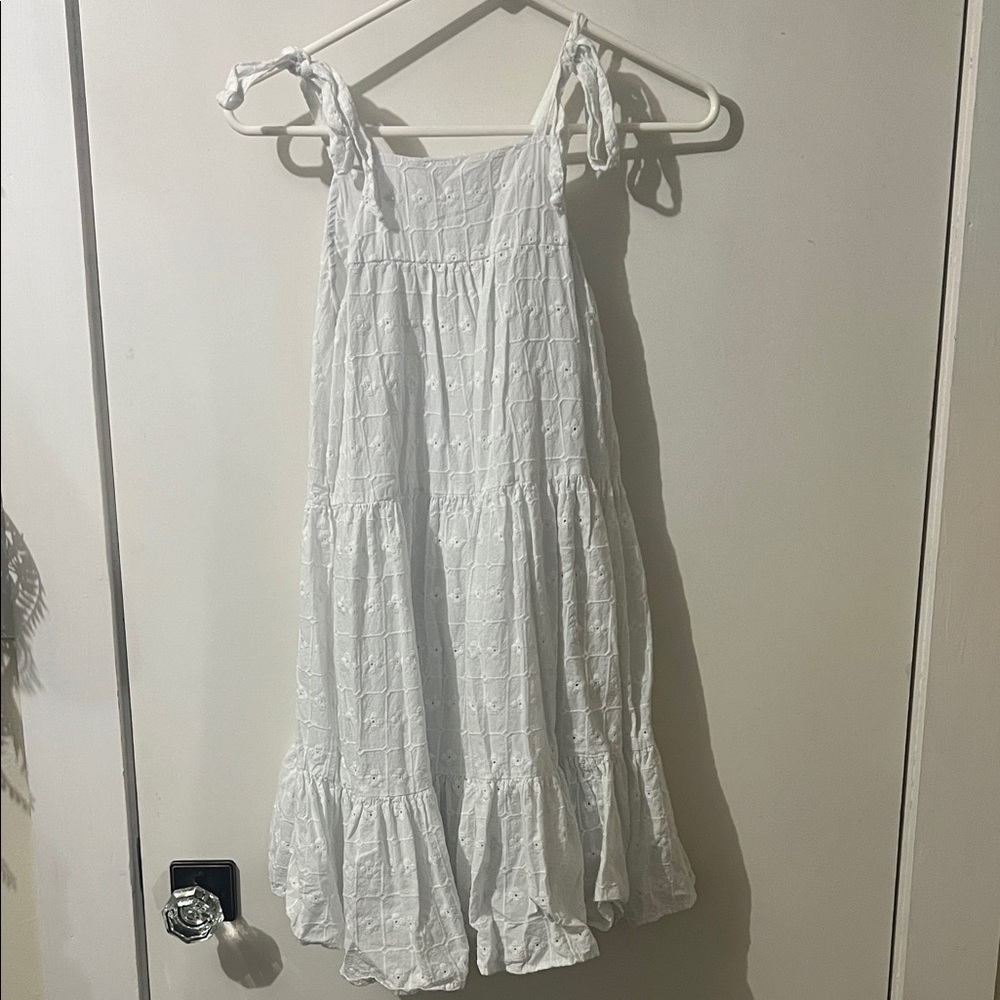 Miami White Textured Dress